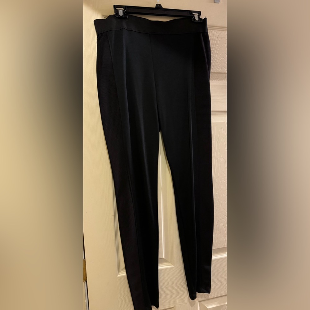I.N. Studio Black Nylon Polyester Spandex Leggings